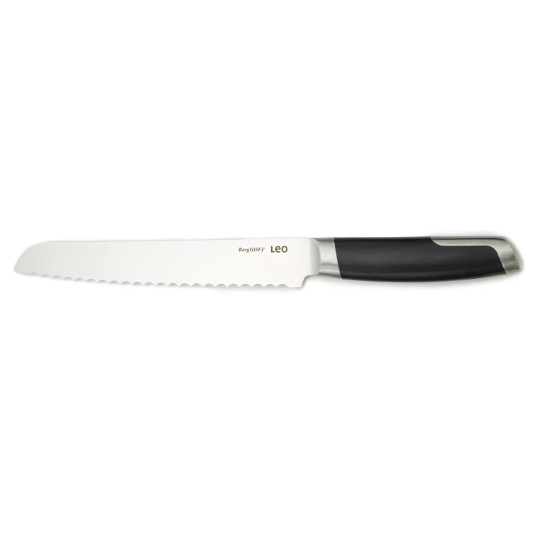 Leo Graphite Stainless Steel Bread Knife 8"