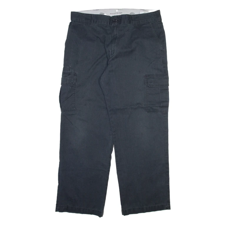 DICKIES Cargo Mens Trousers Grey Relaxed Straight W38 L32