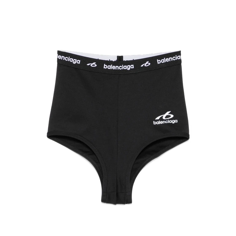 Logo-print High-waisted Shorts