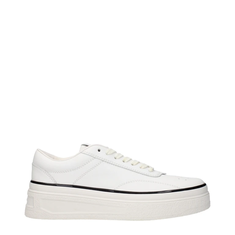 Jil Sander White Leather Platform Sneakers - Women
