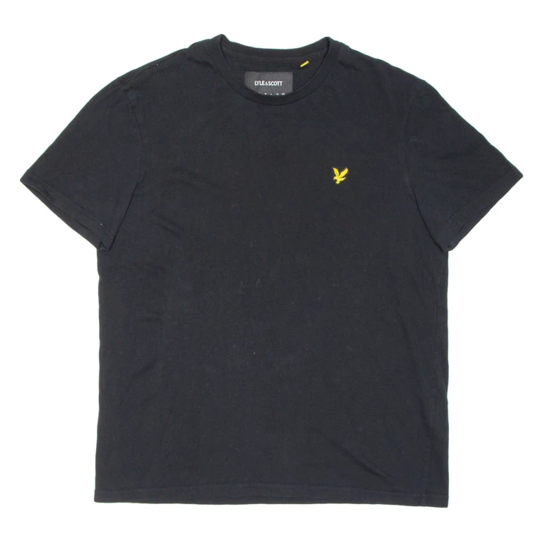 LYLE & SCOTT Mens T-Shirt Black M