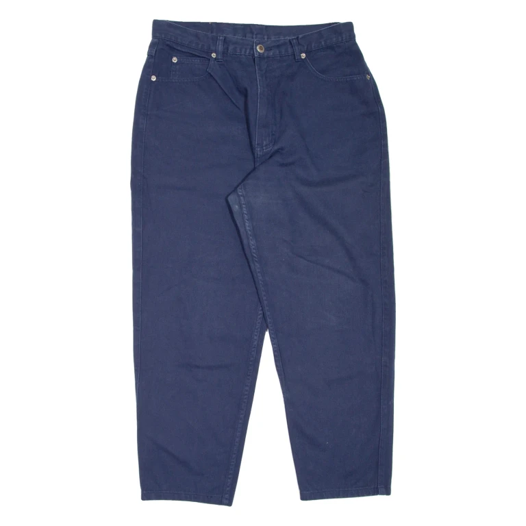 TEDDY'S Womens Jeans Blue Regular Mom W30 L26