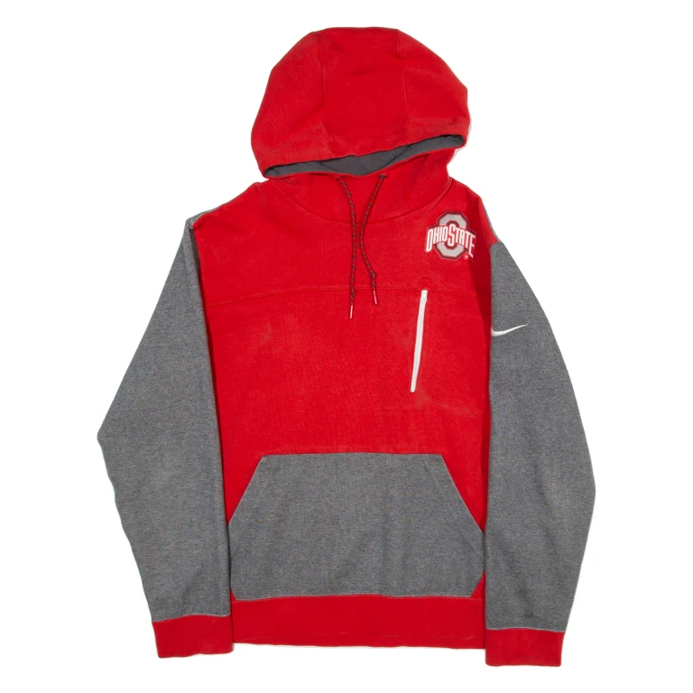NIKE Ohio State Womens Red Hoodie USA XL