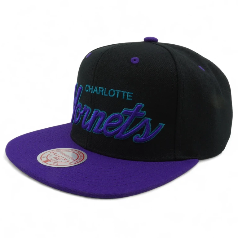 Men's NBA Script Pop Snapback Hornets Snapback Caps
