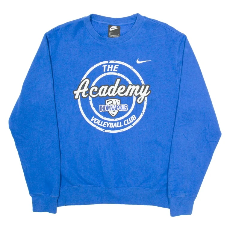 NIKE Indianapolis Volleyball Club Mens Sweatshirt Blue USA S