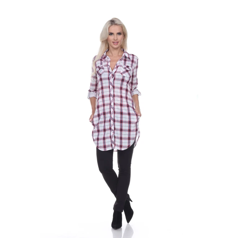 Women's Piper Stretchy Plaid Tunic