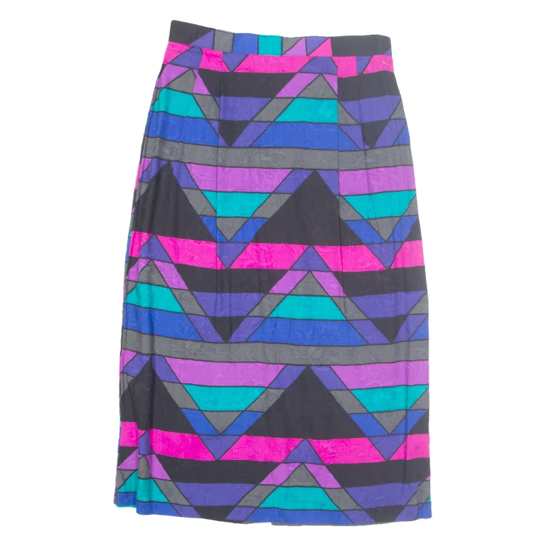 JONATHAN MARTIN Sophisticates Womens Pencil Skirt Blue Midi Geometric UK 10