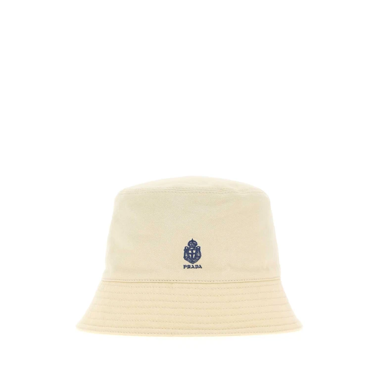 Cream Gabardine Bucket Hat Sabbia Cappelli - Men
