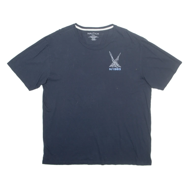 NAUTICA Mens T-Shirt Blue 2XL
