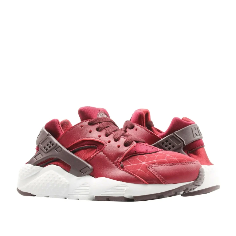 Huarache Run TU Big Kids Running Shoes Team Red/Burgundy Crush