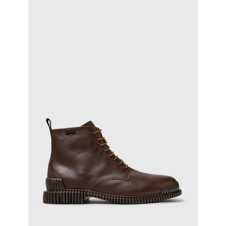 Pix Lace-Up Ankle Boots in Smooth Leather with XL Extralight Sole (K300542-005PIX0)