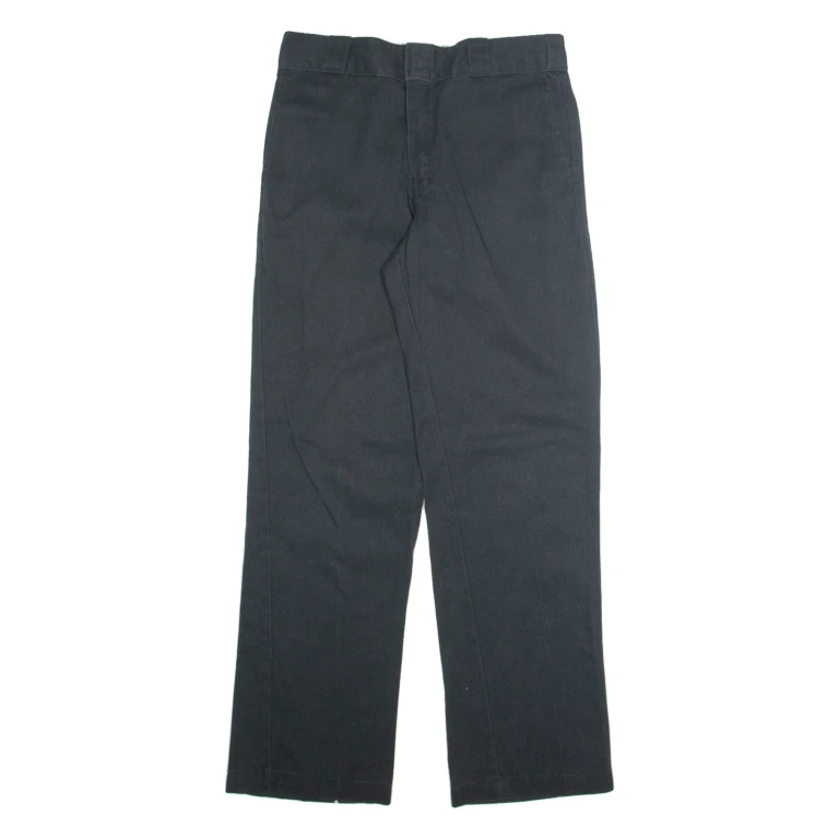 DICKIES Chino Mens Trousers Black Regular Straight W30 L32