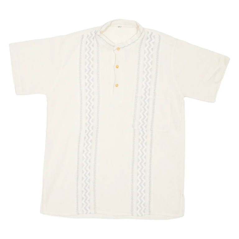 Mens Shirt Beige L