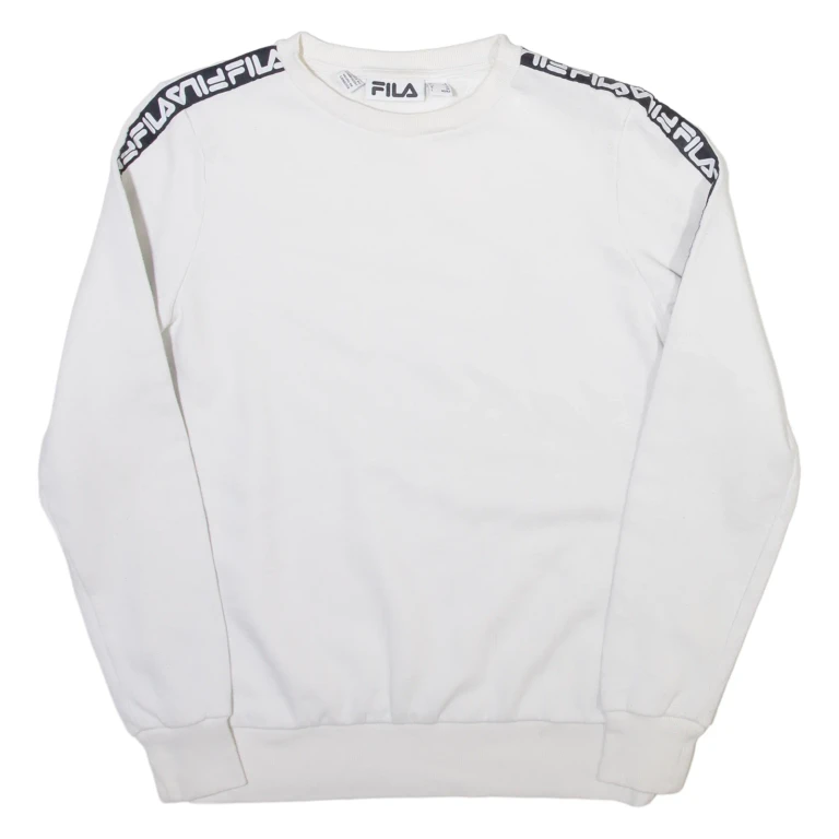 FILA Womens Sweatshirt White UK 10