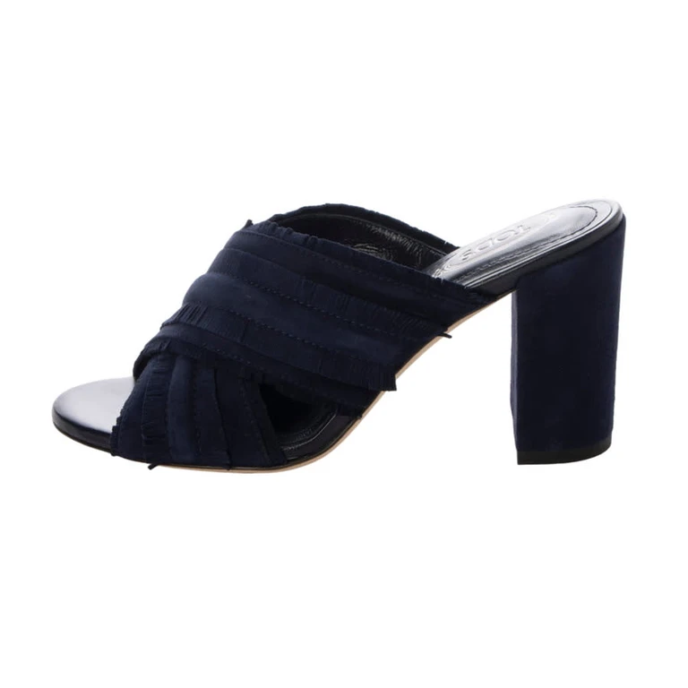 Tod's Fringed Heel Mules (XXW43B0CL40HR0U824)