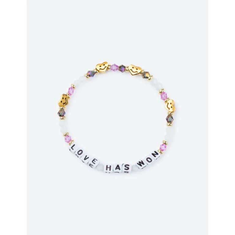 Love Has Won Letter Bracelet