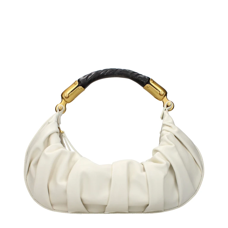 Balmain Beige Leather Handbag Bag - Women