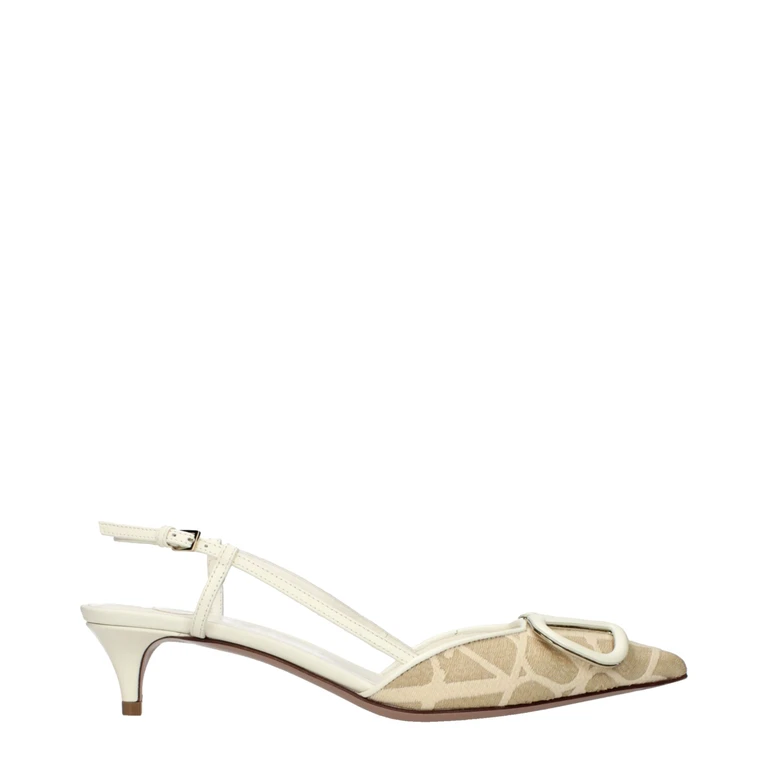 Valentino Garavani Beige Raffia Strap-On Sandals - Women