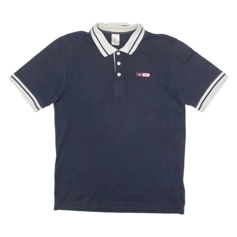 ADIDAS Mens Polo Shirt Blue S (GG1-270924-18576)