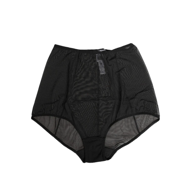 Dolce & Gabbana Black High Waist Mesh Sheer Shapewear Underwear Polyamide (nylon) Clothing - Women
