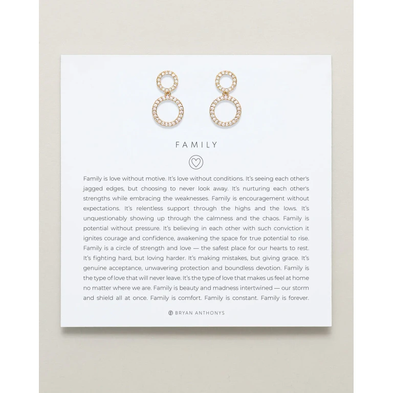Family Drop Earrings