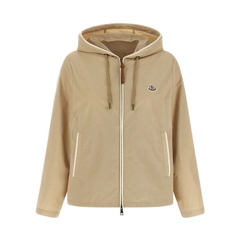 Moncler Beige Polyester Shell Jacket Clothing - Women