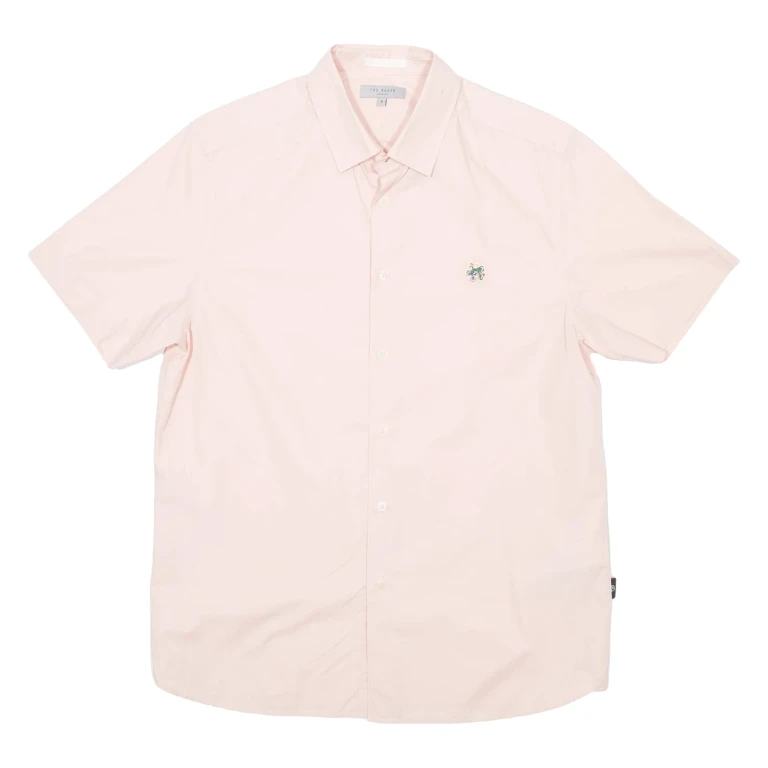 TED BAKER Mens Plain Shirt Pink S