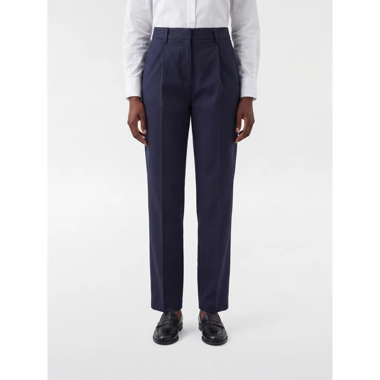 Mid-Rise Skinny Cotton Trousers with a Slim Fit (CNG0114D56910098)