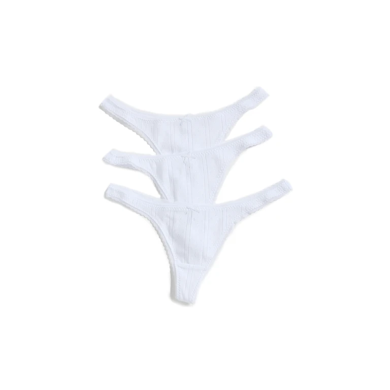 COUCOU The Thong: 3 pack White M