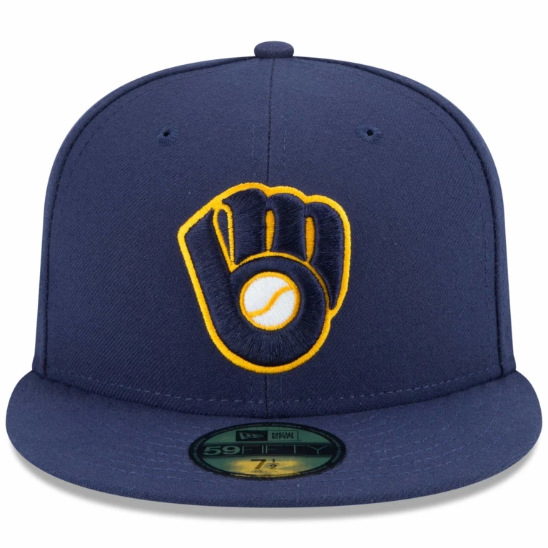 Men's MLB Authentic Collection On Field 59Fifty Fitted Cap Milwaukee Brewers