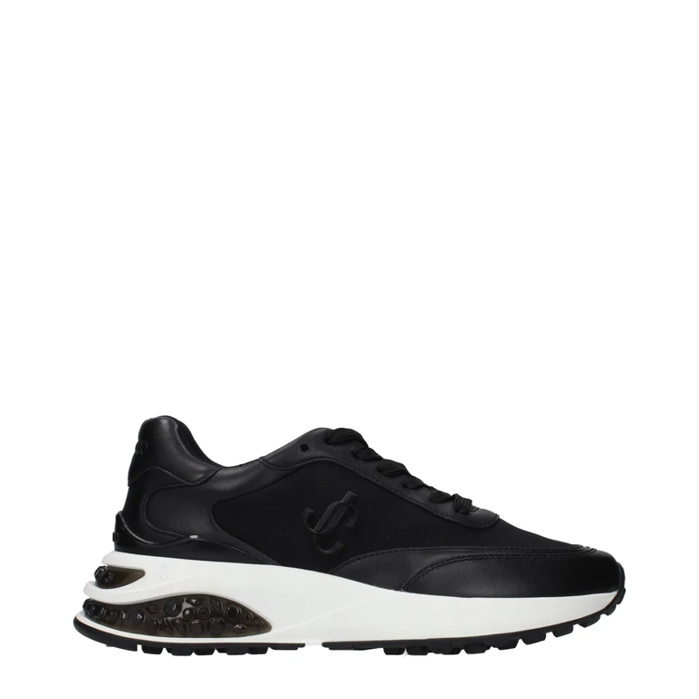 Jimmy Choo Black Fabric Athletic Sneakers - Women