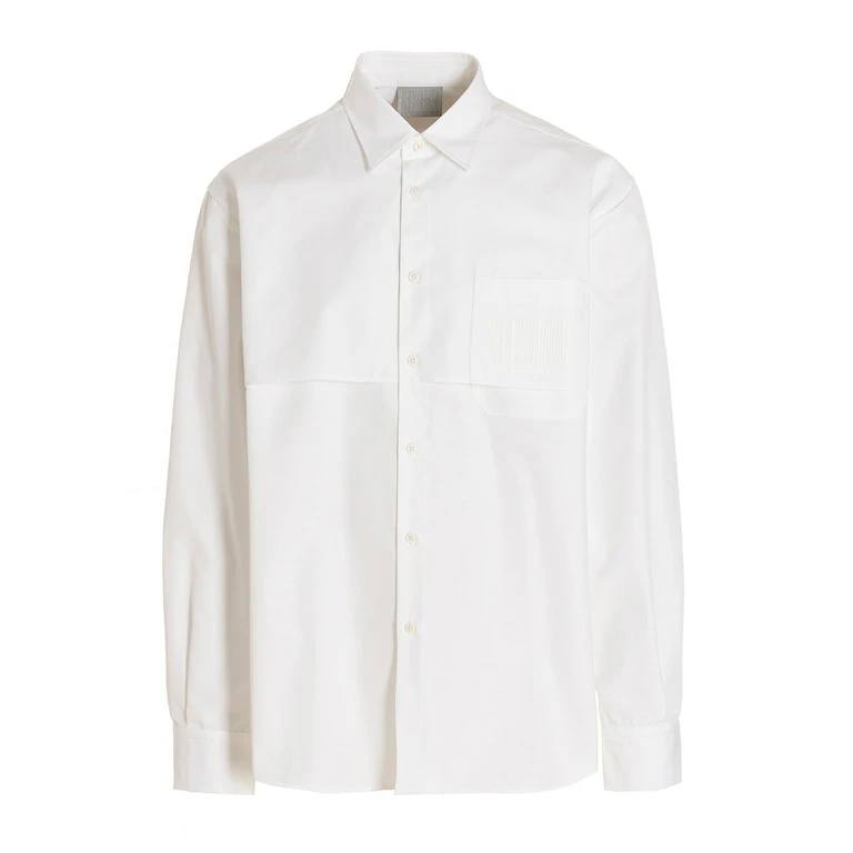White Cotton Blouse - Men