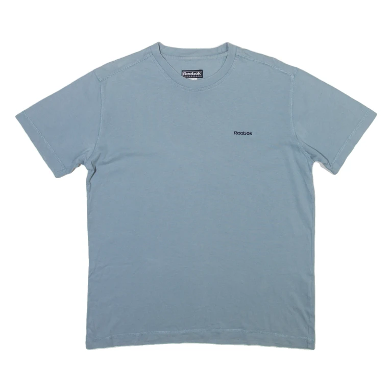 REEBOK Mens T-Shirt Blue S