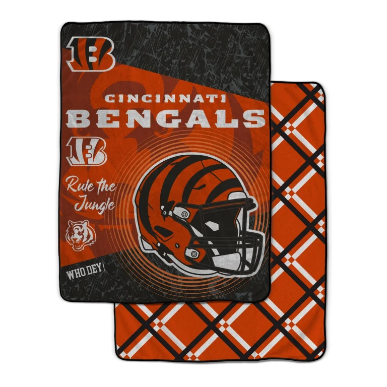 NFL Team Helmet Fleece Blanket 60x80