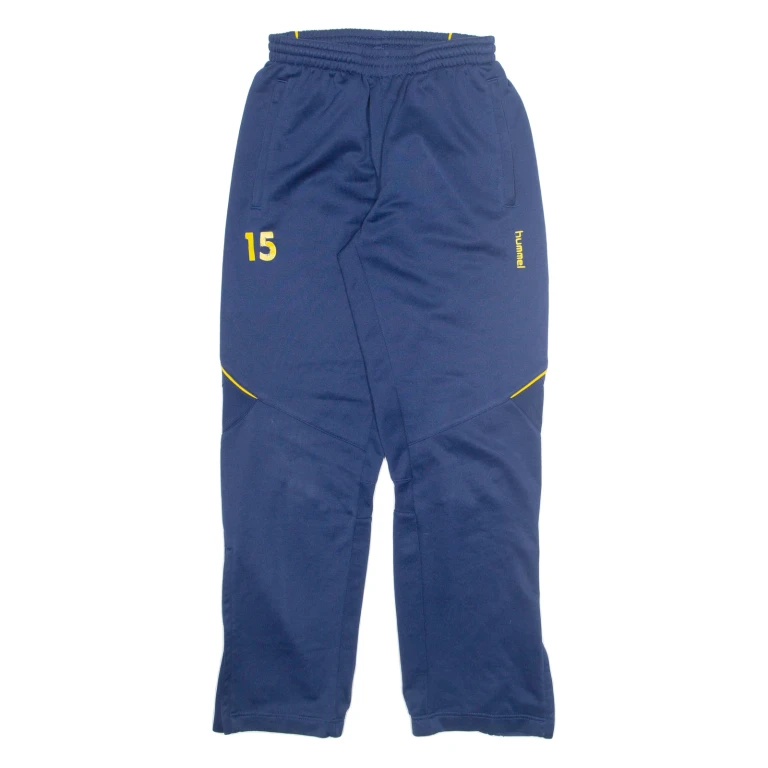 HUMMEL Mens Sweatpants Blue Straight M W24 L30