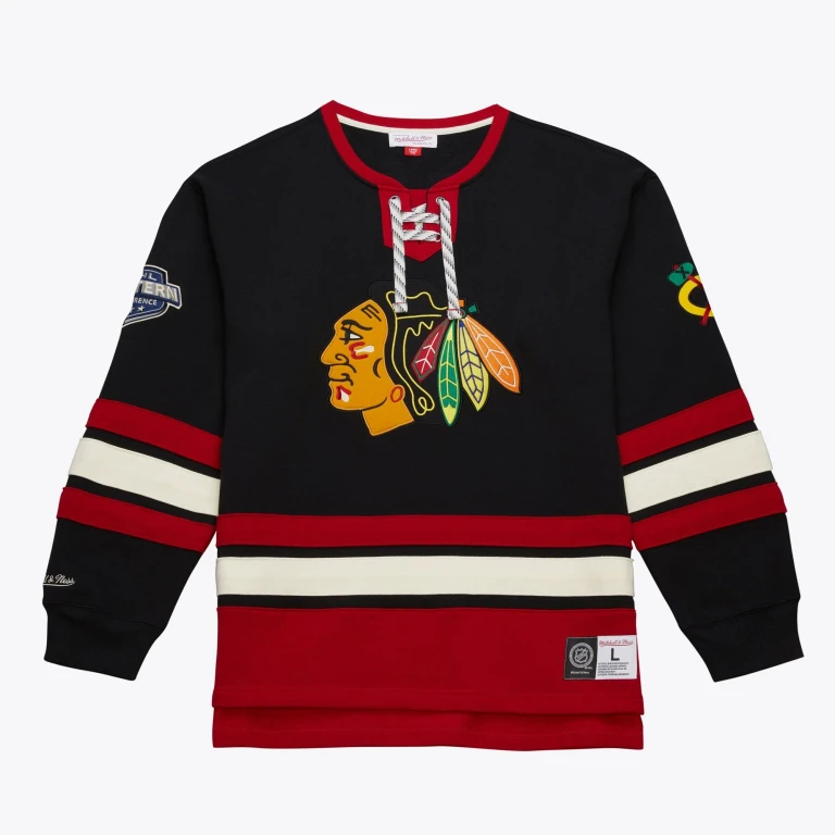Men's NHL Heritage Lace-Up Crew Current Logo Blackhawks
