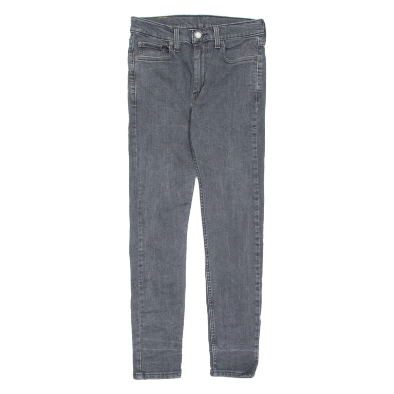 LEVI'S 519 Jeans HI-BALL Mens Black Slim Skinny W30 L28