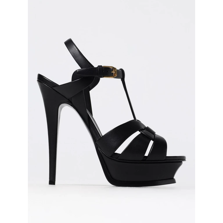 SAINT LAURENT Heeled Sandal Woman color Black (315487BDA001000)