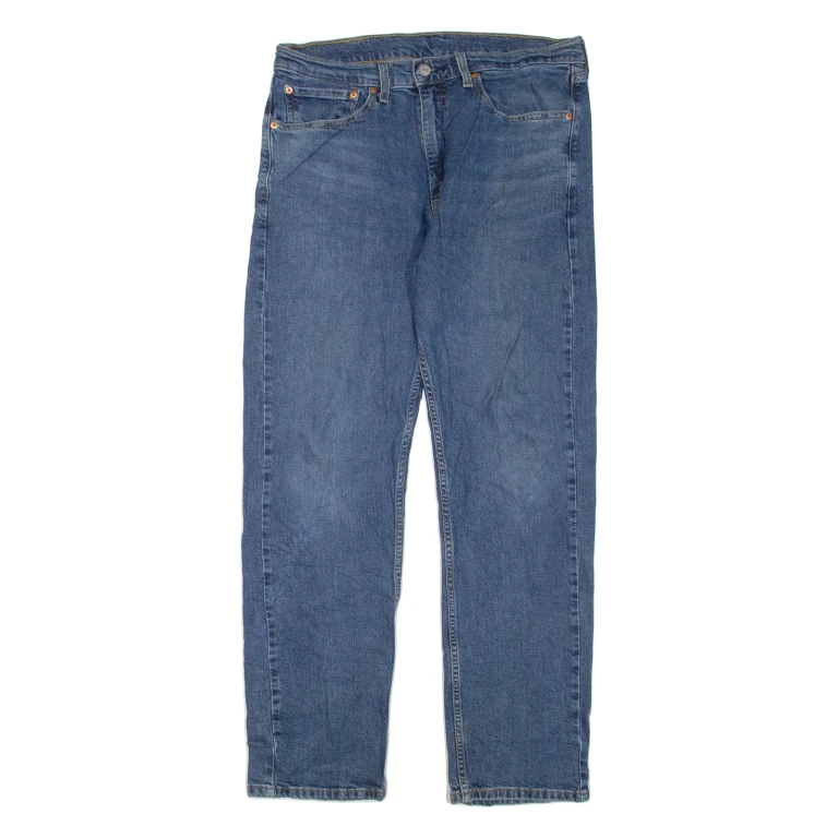 LEVI'S 505 Jeans Mens Blue Regular Straight W34 L32