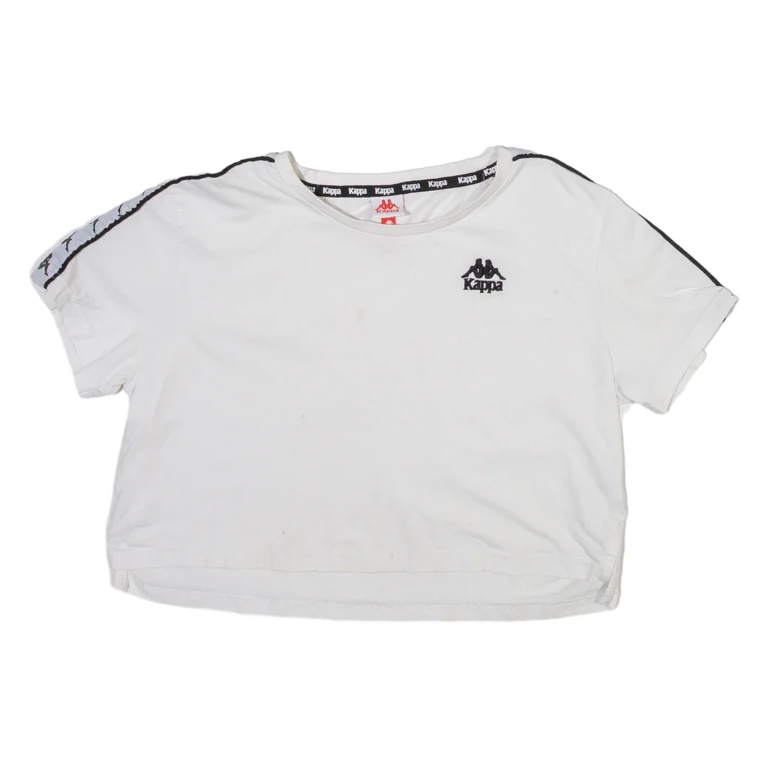 KAPPA Cropped Womens T-Shirt White S