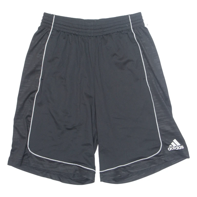 ADIDAS Mens Sports Shorts Black Relaxed L W28