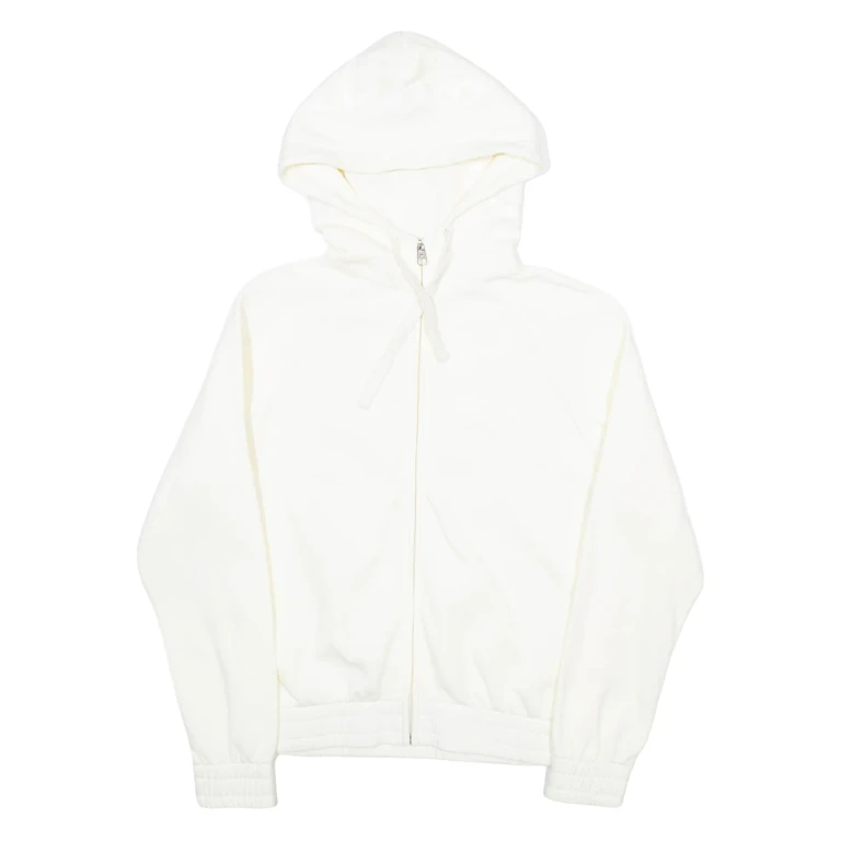 CHAMPION Mens Cream Hoodie Full Zip XS