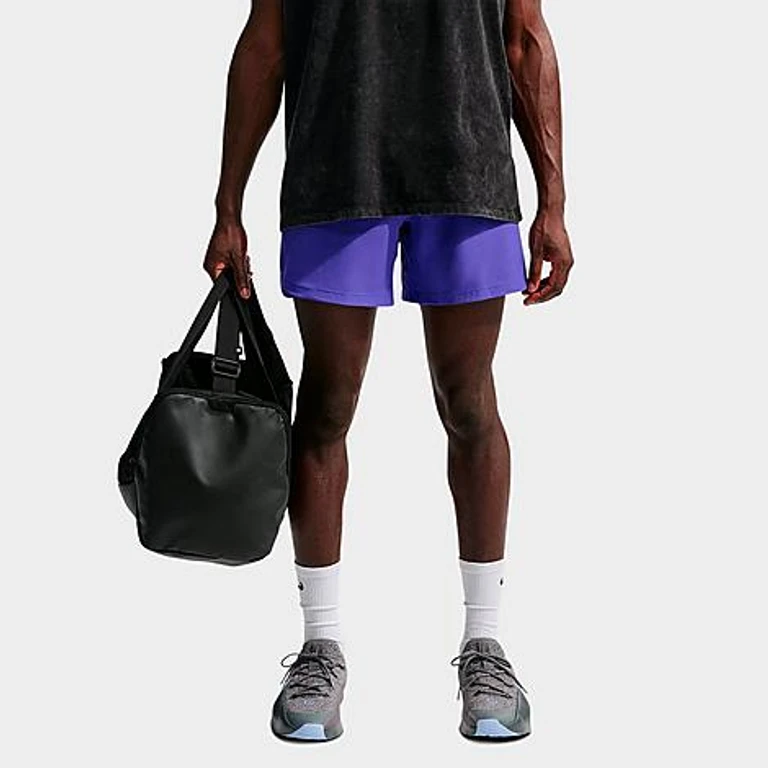 Nike Men's Pro Dri-FIT 6" Training Shorts in Persian Violet/Black Size: XS
