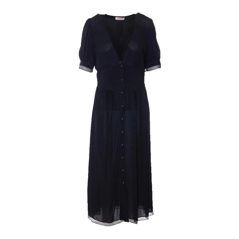 Twinset Maxi Robe - Noir (261TT207100006)