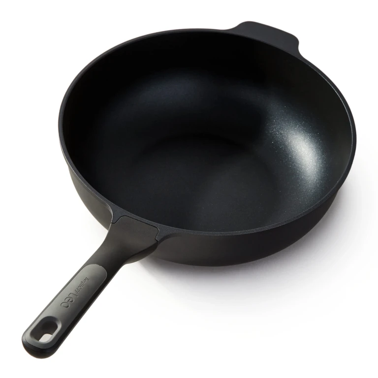 Leo Stone+ Nonstick Ceramic 12" Wok Pan 5.3qt., Recycled
