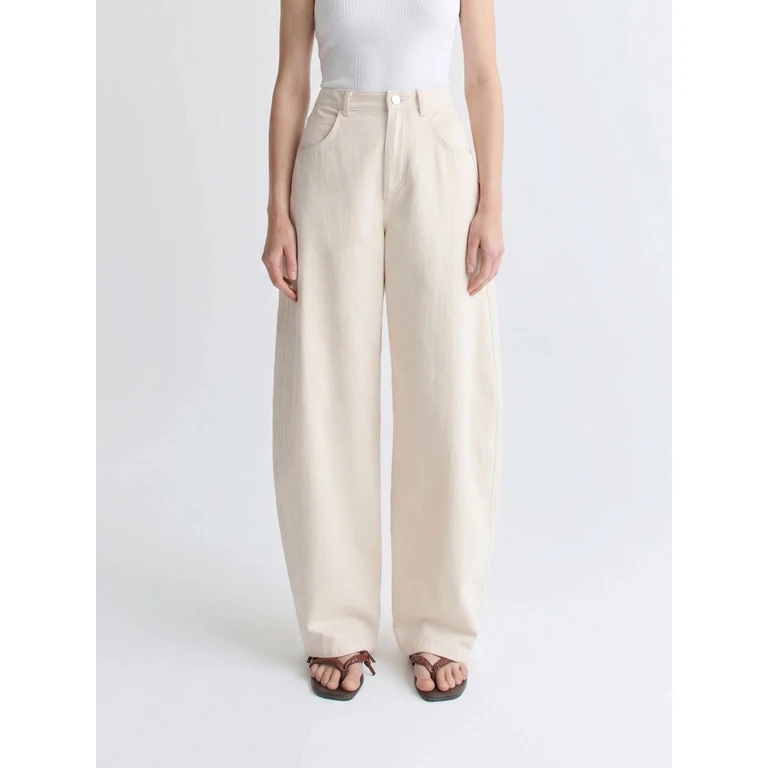 Pants Woman color Ecru (WSS26SOLINELIGHTECRUTWILL)