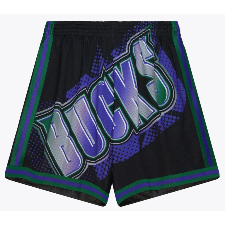 Men's NBA Big Face 7.0 Fashion Shorts Bucks
