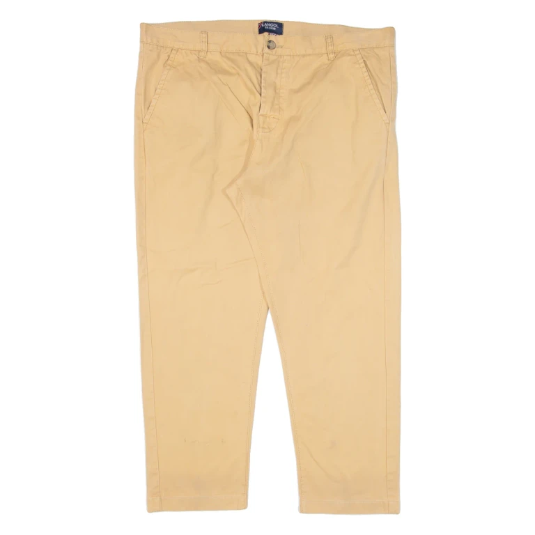 KANGOL Womens Trousers Beige Regular Tapered W38 L26