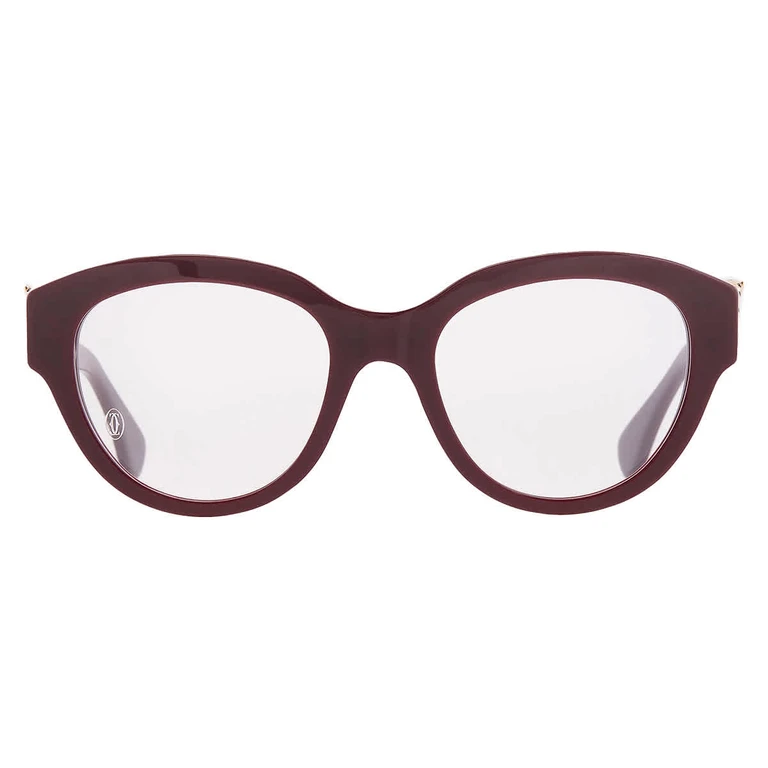 Cartier Demo Oval Ladies Eyeglasses CT0567O 003 51