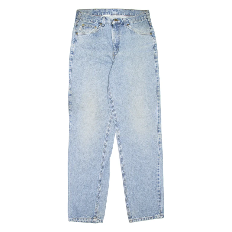 CARHARTT Workwear Mens Jeans Blue Relaxed Tapered Stone Wash W30 L32